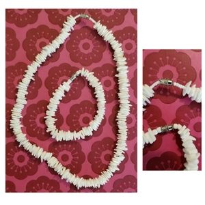 Shell Necklace and Bracelet